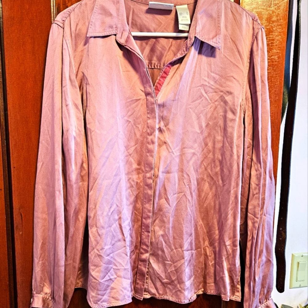 Pink Button-Up Shirt